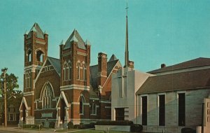 Vintage Postcard First Methodist Church E. Wayne St at Lafayette Fort Wayne IN