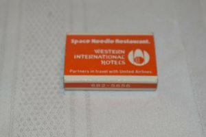 Space Needle Restaurant Western International Hotels Seattle Washington Matchbox