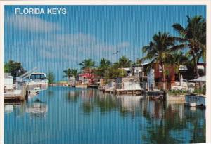 Florida Typical Canal Scene In The Florida Keys