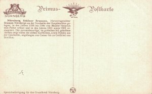 Germany Nürnberg Schöner Brunnen Nuremberg Vintage Postcard 07.46