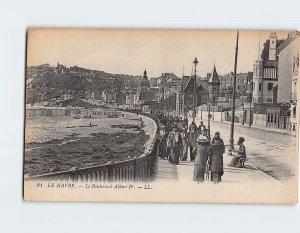 Postcard Le Boulevard Albert Ier Le Havre France