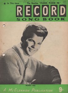 Bobby Vee 1960s Photo Record Song Book Lyrics Rare Magazine