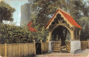 uk17451 old malde lych gate and church london uk