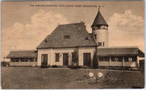 PLAINSBORO, NJ New Jersey  WALKER-GORDON GATE HOUSE   c30s  Collotype  Postcard