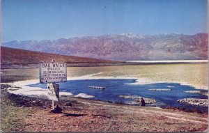 Bad Water Death Valley National Monument CA Postcard PC400