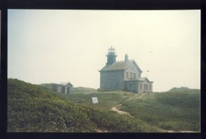 Block Island, Rhode Island/RI Postcard, Sandy Point Lighthouse/Light