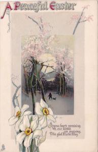 Tucks Easter Landscape Scene 1917