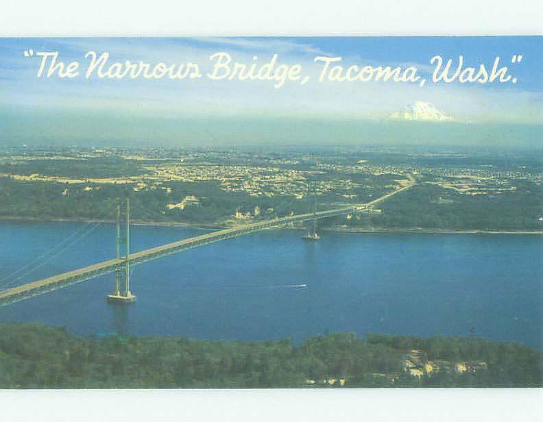 Unused Pre-1980 BRIDGE SCENE Tacoma Washington WA HQ9478@