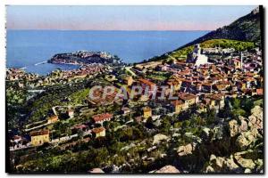 Old Postcard La Turbie And The Principality Of Monaco