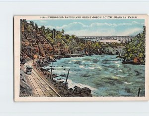 Postcard Whirlpool Rapids And Great Gorge Route, Niagara Falls