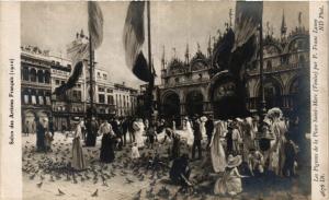 CPA AK Salon 1910 P. FRANC LAMY Les Pigeons de la Place St-Marc (707456)