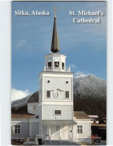 Postcard St. Michael's Cathedral Sitka Alaska USA