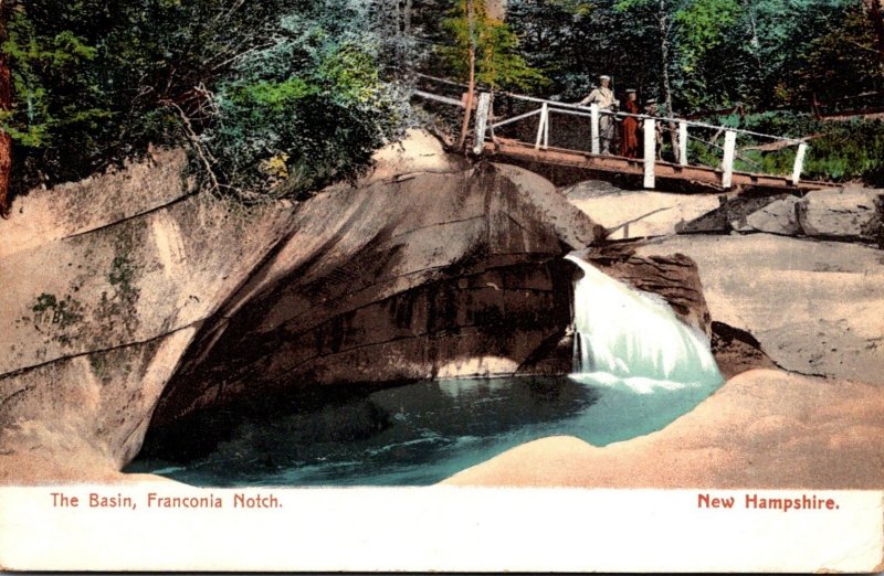 New Hampshire White Mountains Franconia Notch The Basin 1910