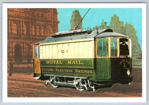 Royal Mail Electric Street Car, Ottawa, Vintage Card, 1984 Postal Museum Cachet