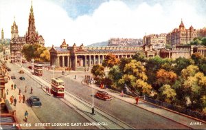 Scotland Edinburgh Princes Street Looking East