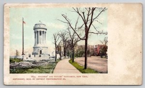 NY Soldiers and Sailors Monument c1903 Postcard C28