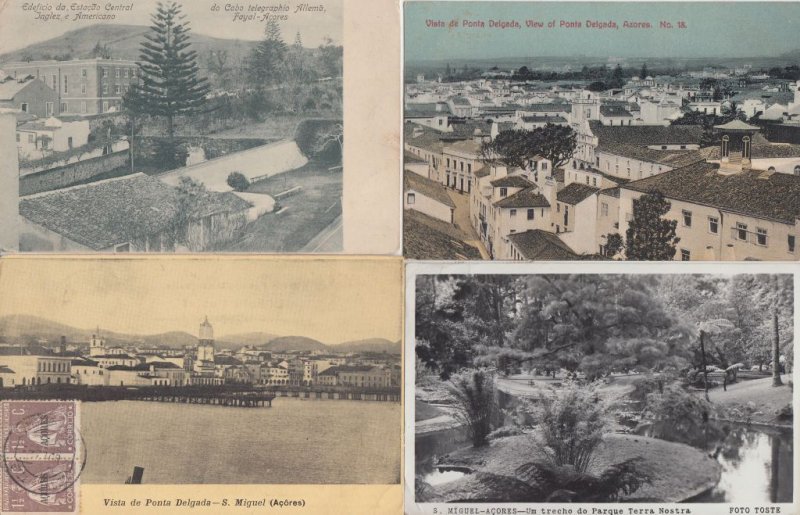 AZOREN ACORES PORTUGAL COLONY 24 Vintage Postcards pre-1950 with BETTER (L4135)
