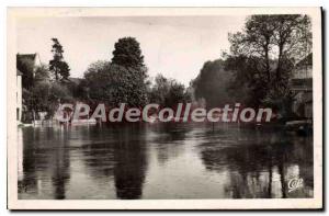 Postcard Old Nemours Landscape on the Loing