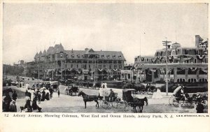 Asbury Park New Jersey Asbury Ave., West End & Hotels, B/W Photo Print PC U6015