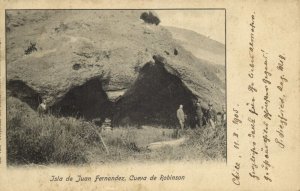 chile, Juan Fernández Islands, Cueva de Robinson (1905) Postcard