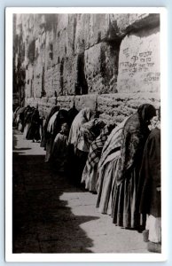 RPPC JERUSALEM The Jews wailing place ISRAEL Postcard