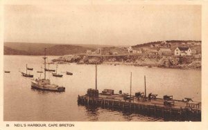 NEIL'S HARBOUR Cape Breton, Nova Scotia, Canada c1920s Vintage Postcard