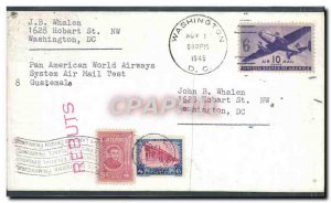 Letter USA Flight to Washington January 11, 1946