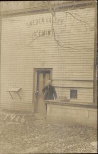 Sweden Valley PA Potter County Ice Industry Ice Mine 1906 Real Photo Postcard