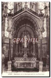 Old Postcard Lyon Basilica Shrine of Our Lady of Fourviere