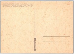 Copenhagen Denmark Continental Postcard The Round Tower