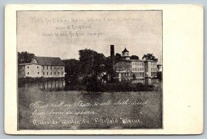 Pittsfield  Maine  Riverside Woolen Company   Postcard