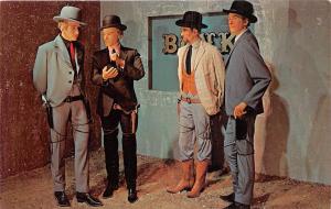 DALLAS TEXAS WAX MUSEUM~BANK ROBBERS~JAMES QUANTRILL YOUNGER JAMES POSTCARD 1960