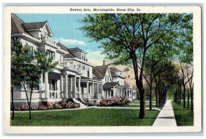 c1910's Newton Avenue Morningside Houses Sioux City Iowa IA Antique Postcard