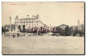 Old Postcard Hotel Ritz Madrid