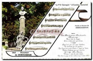 Old Postcard Le P'tit Quinquin the Canchon dormoire Lille Monument Desrousseaux