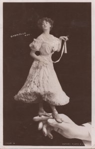 Gabrielle Ray As Miniature Doll Actress In Hand Real Photo Old Postcard