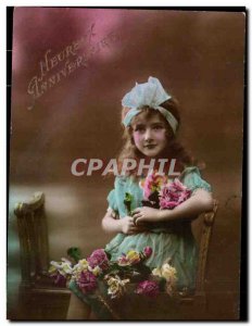 Old Postcard Fun Children Happy Birthday