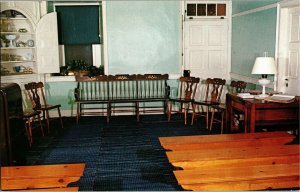 The Amish Homestead, Church Room Lancaster PA Vintage Postcard G27