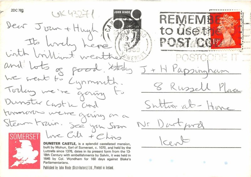 uk43271 dunster castle somerset uk