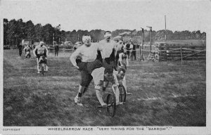 Wheelbarrow Race Track and Field Sports Vintage Postcard JH230364