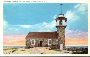 New Hampshire Portsmouth Isle Of Shoals Gosport Church 1938
