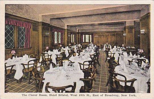 New York City The Clover Room Hotel Bristol West 48th East Of Broadway