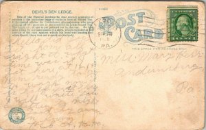 Postcard Devil's Den Ledge Gettysburg Pennsylvania 1920 Civil War Natural 1256