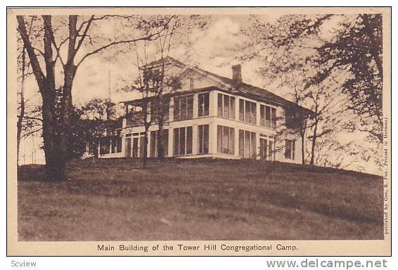 Exterior, Main Building of the Tower Hill Congregational Camp, Michigan, PU-0...