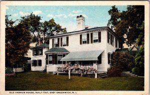 Old Varnum House, East Greenwich, R. I. Postcard Rhode Island JC10