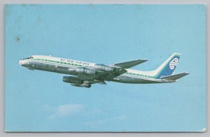 AirplaneAir New Zealand DC-8 In AirVintage Postcard