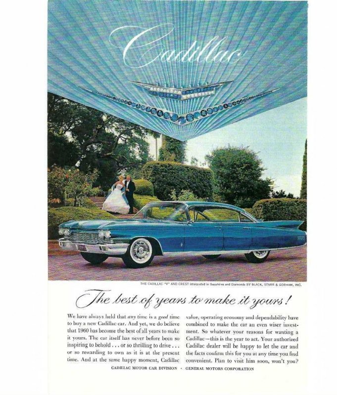 Vintage Magazine Ad - 1960 Cadillac