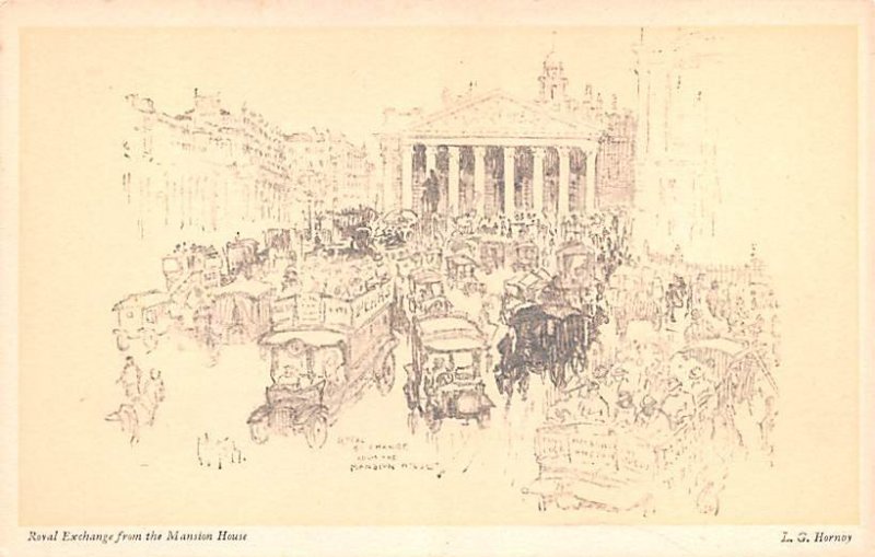 Royal Exchange from the Mansion House United Kingdom, Great Britain, England ...