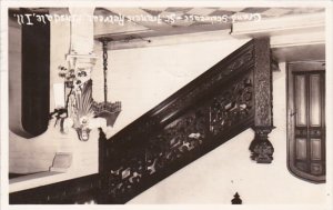Illinois Hinsdale Grand Staircase St Francis Retreat 1942 Real Photo