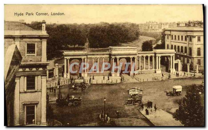 Postcard Old Hyde Park Corner London